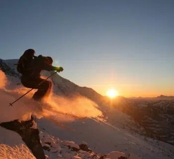 Ski hors piste en haute savoie