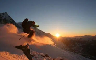 Ski hors piste en haute savoie