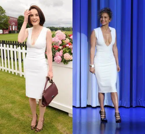 Jennifer Lopez et Michelle Dockery : qui porte le mieux la robe blanche ?