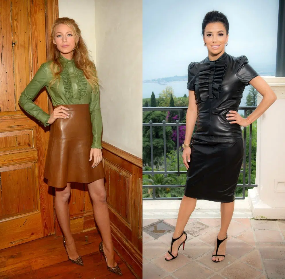 Eva Longoria et Blake Lively : elles optent pour un total look cuir en été