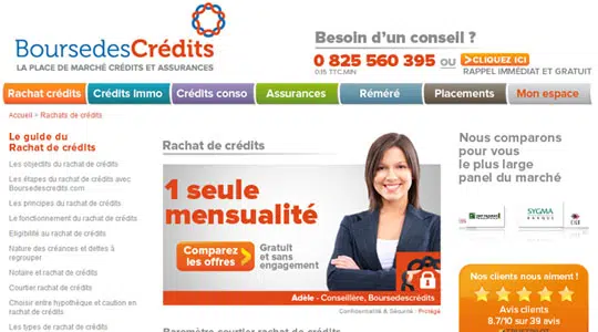 Refonte du site Boursedescredits.com par l’agence Elixir