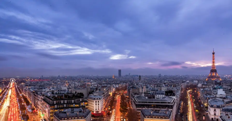 Une vue panoramique de Paris