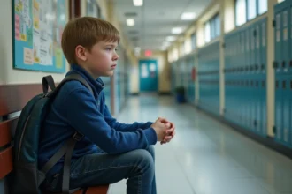Enfants en détresse cherchant du soutien psychologique