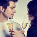 couple jeune champagne