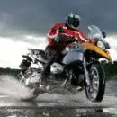 moto et pluie